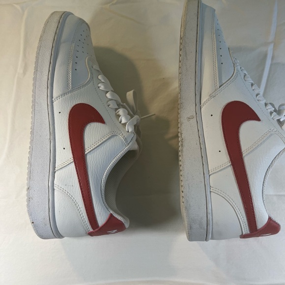 Nike Red Swoosh Court Vision Low Sneaker Size 10 - Picture 6 of 8